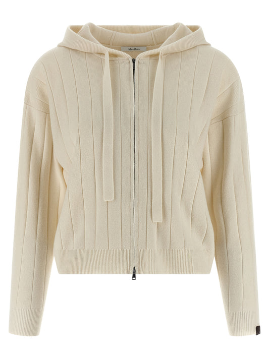 Max Mara White Cashmere Cardigan