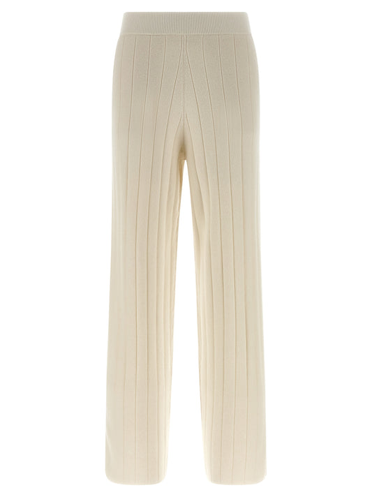 Max Mara White Cashmere Joggers (Workout Pants)