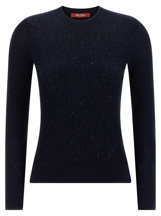 Max Mara Blue Silk Cardigan