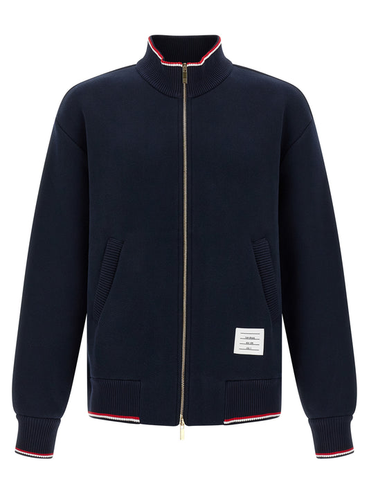 Thom Browne Blue Cotton Sweatshirt