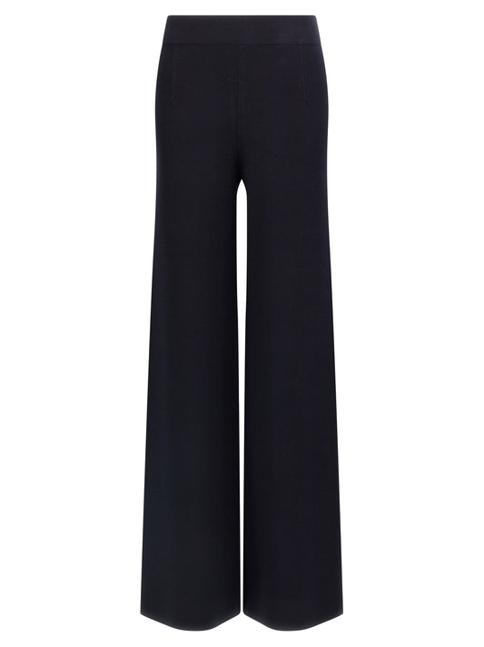 Max Mara Blue Viscose Casual Pants