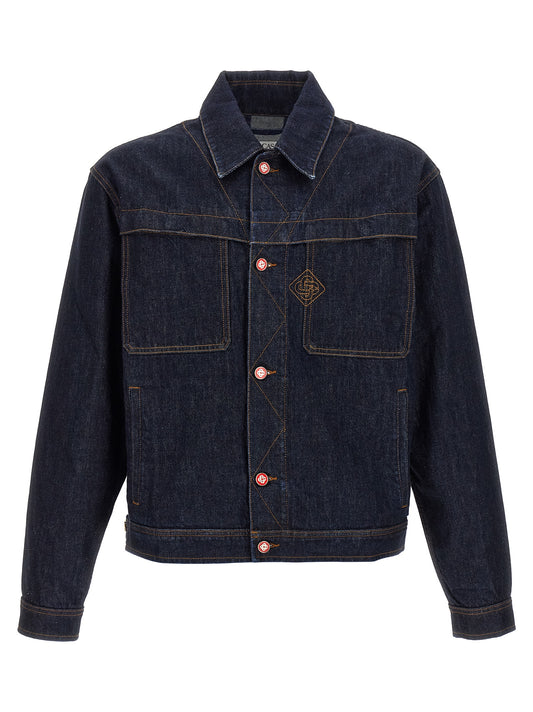 Casablanca Blue Cotton Denim Jacket