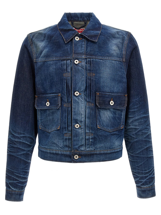 Kenzo Blue Cotton Denim Jacket