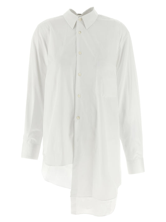 Comme Des Garçons White Cotton Blouse