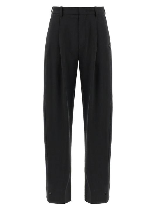 MONCLER GENIUS Black Polyester Dress Pants