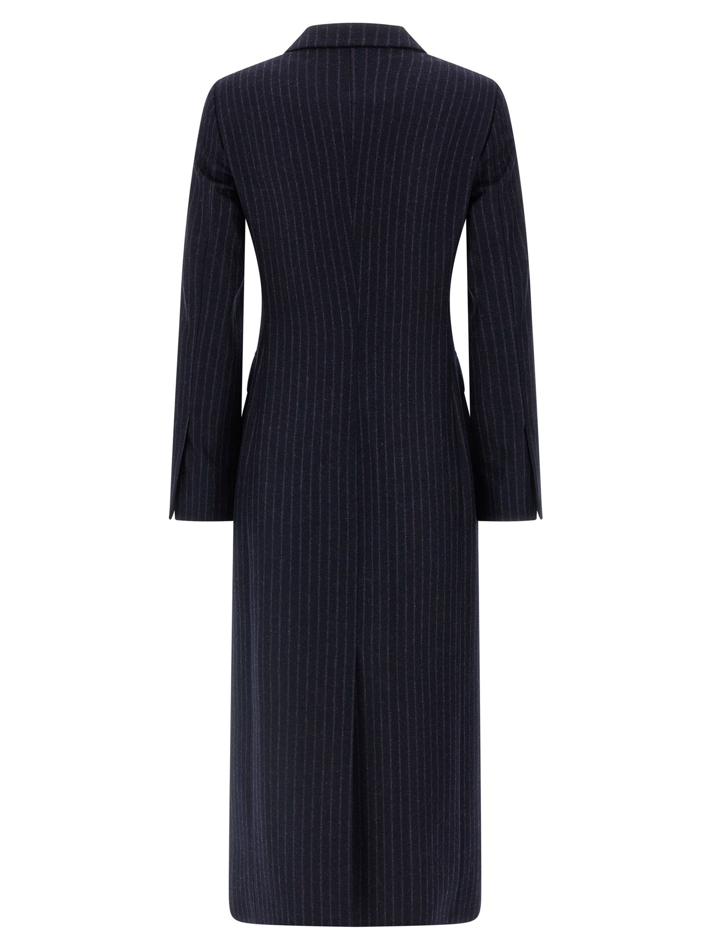 Alberto Biani Blue Virgin Wool Coat