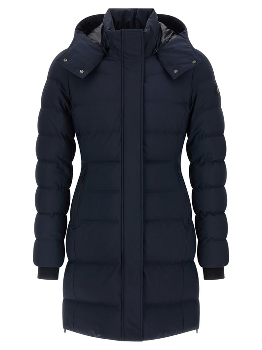 Moose Knuckles Blue Nylon Parka