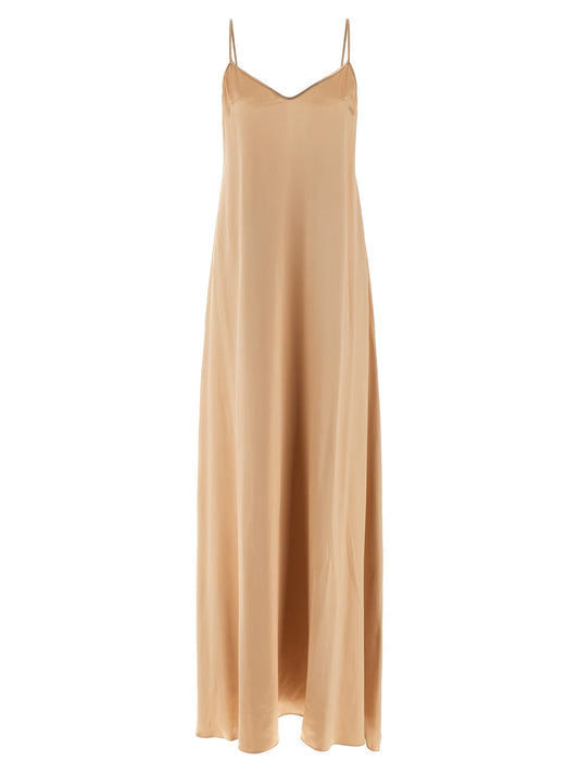 Ferragamo Beige Viscose Long Dress