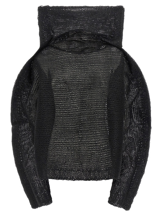Issey Miyake Black Wool Sweatshirt