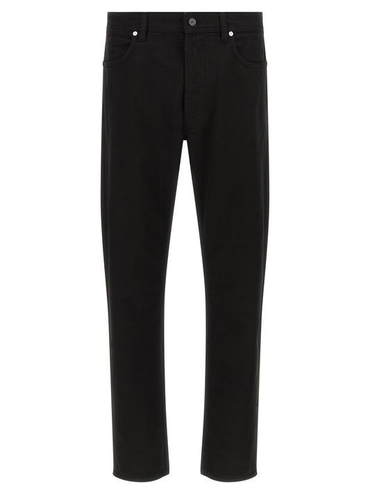 Stone Island Black Cotton Straight-Leg Jeans