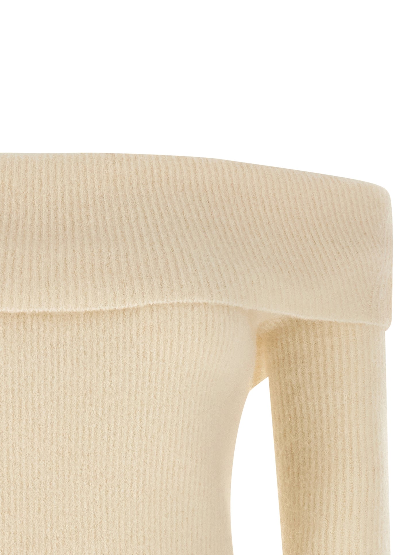 Rick Owens White Wool Cardigan