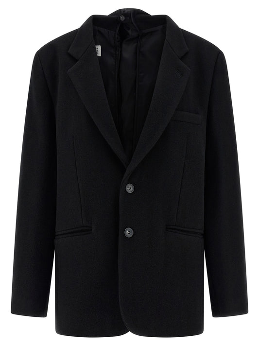 MM6 Maison Margiela Black Virgin Wool Blazer