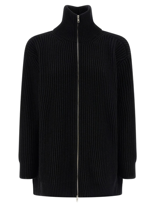 MM6 Maison Margiela Black Wool Short Dress