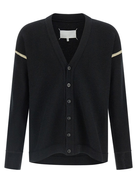 Maison Margiela Black Virgin Wool Cardigan