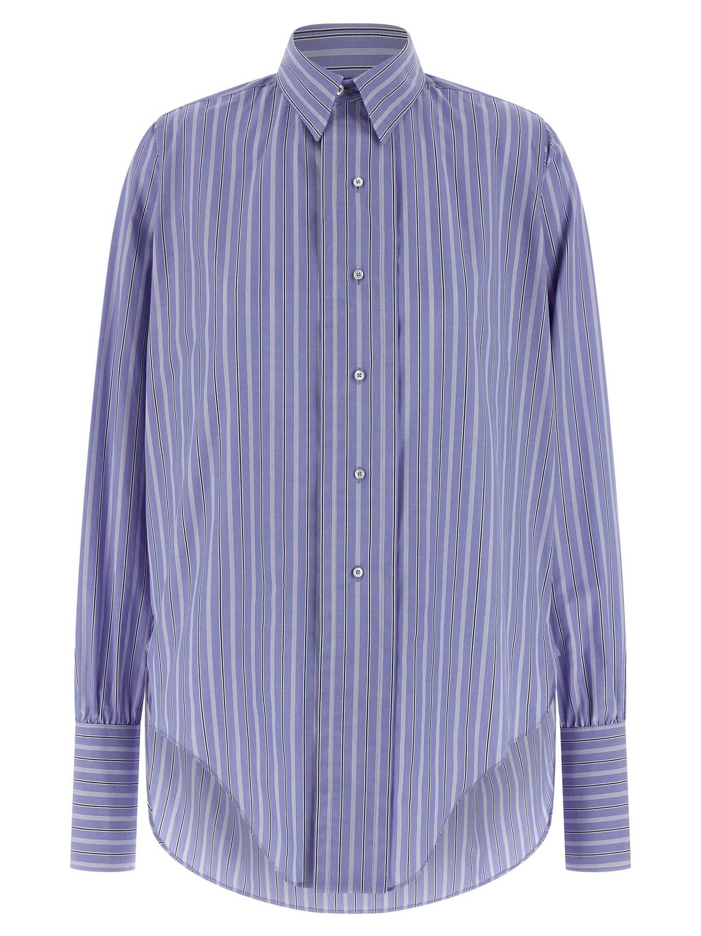 Maison Margiela Blue Cotton Blouse