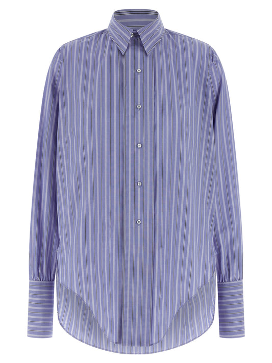 Maison Margiela Blue Cotton Blouse