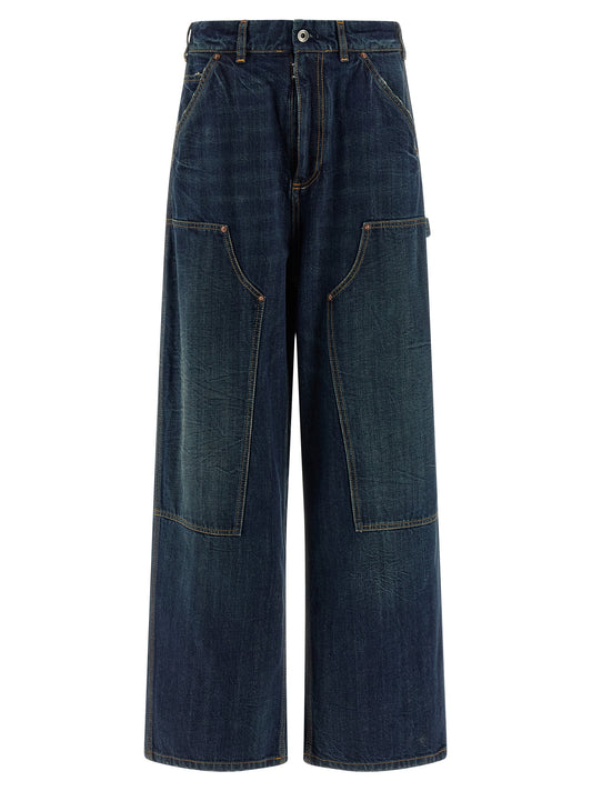Maison Margiela Blue Cotton Relaxed Fit Jeans