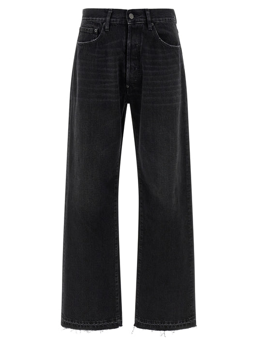 Maison Margiela Black Cotton Straight-Leg Jeans