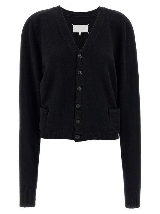 Maison Margiela Black Wool Cardigan