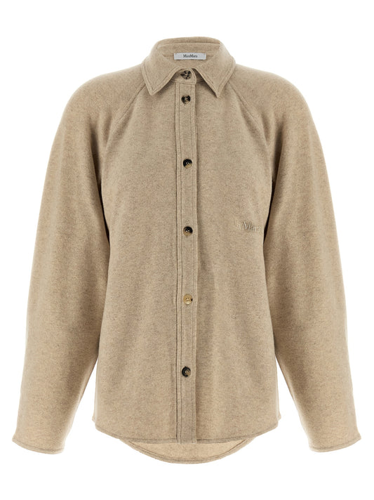 Max Mara Beige Cashmere Blouse