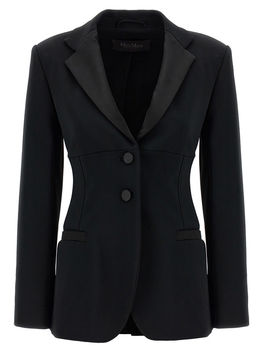 Max Mara Black Viscose Blazer