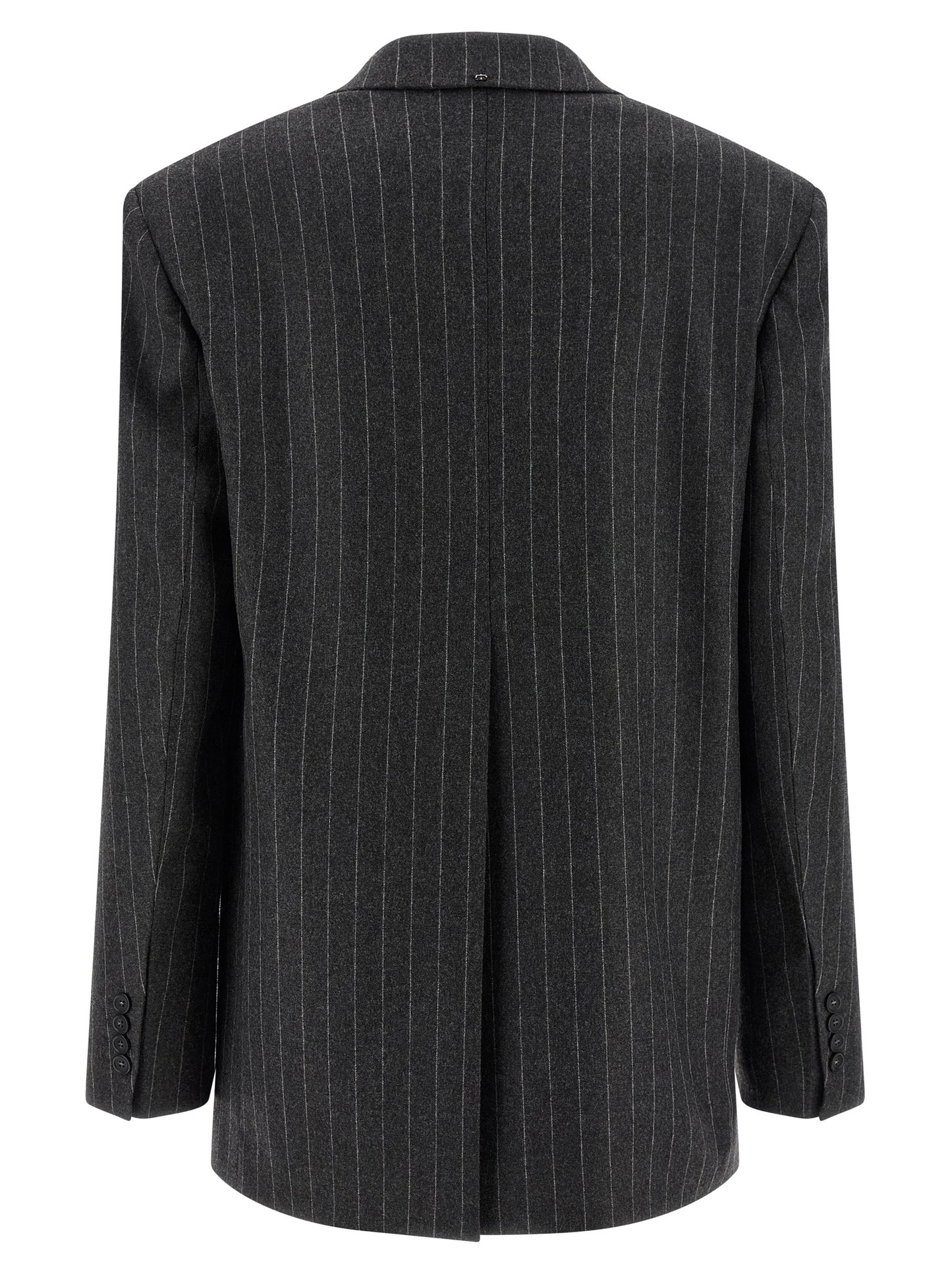Sportmax Gray Virgin Wool Blazer