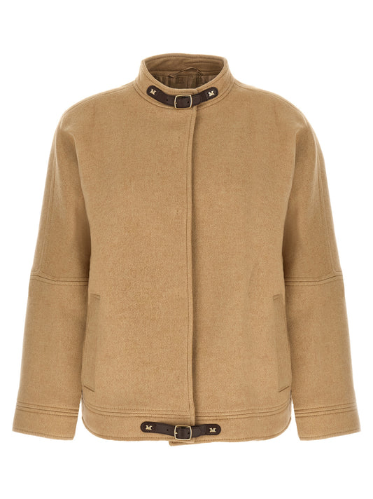 Max Mara Beige Cashmere Bomber