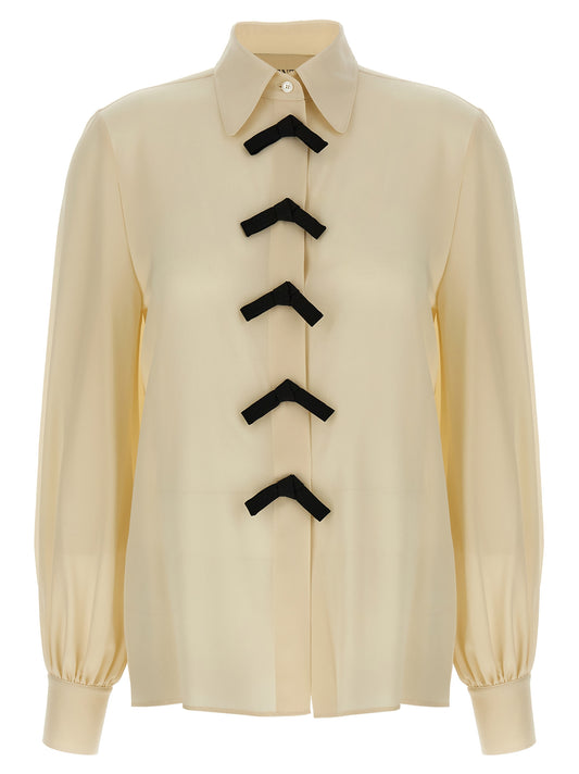 Valentino Garavani Beige Silk Blouse