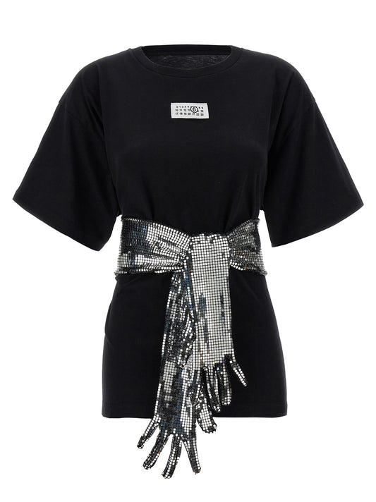 MM6 Maison Margiela Black Cotton T-Shirt