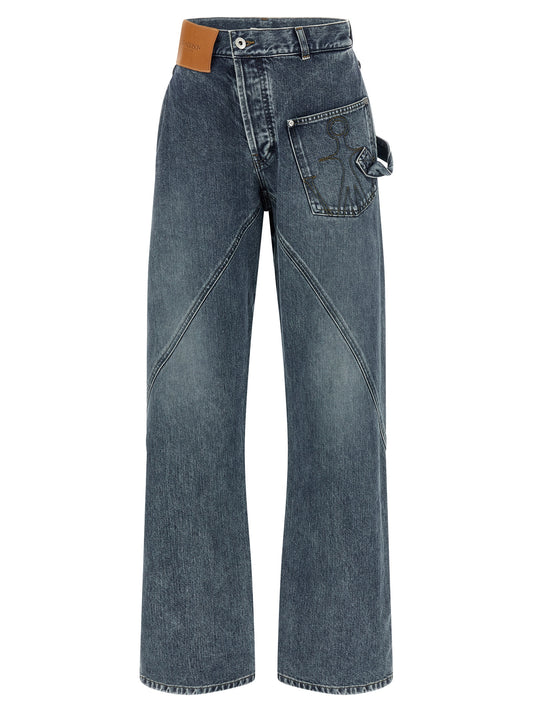 J.W.Anderson Blue Cotton Jeans Denim
