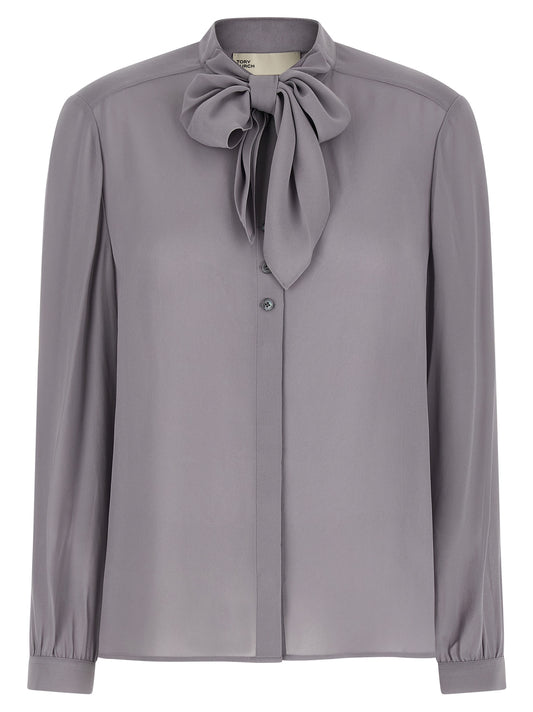 Tory Burch Gray Viscose Blouse