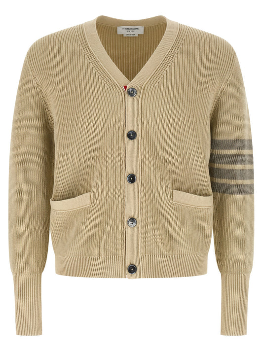 Thom Browne Beige Cotton Cardigan