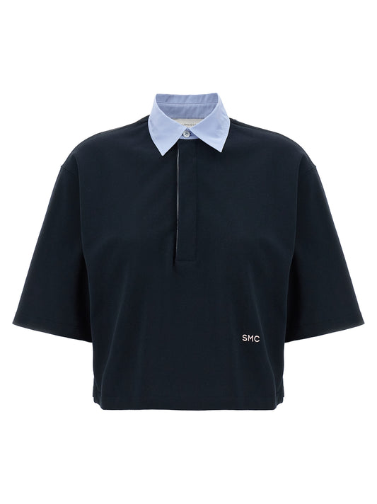 Stella McCartney Blue Cotton Polo Shirt