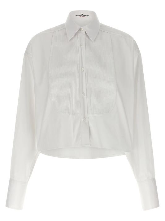 Ermanno Scervino White Cotton Blouse