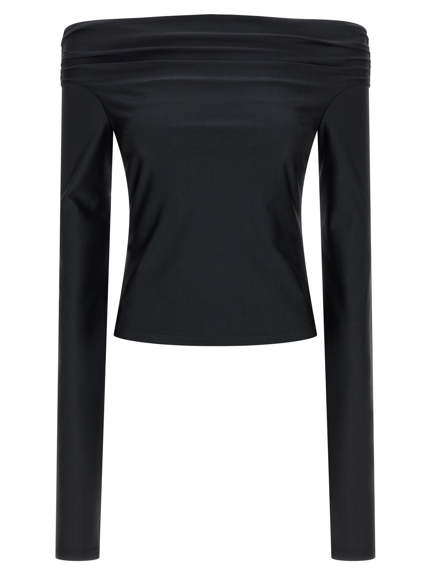 The Andamane Black Polyamide Tank Tops