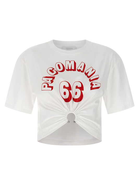 Paco Rabanne White Cotton T-Shirt