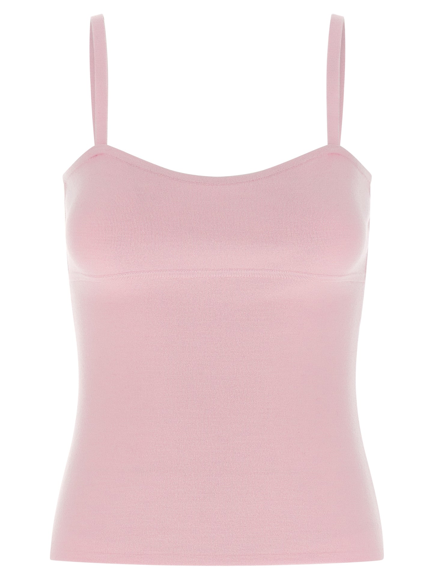 Max Mara Multicolor Virgin Wool Sleeveles T-Shirt