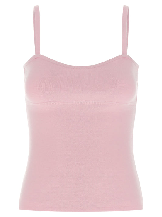 Max Mara Multicolor Virgin Wool Sleeveles T-Shirt