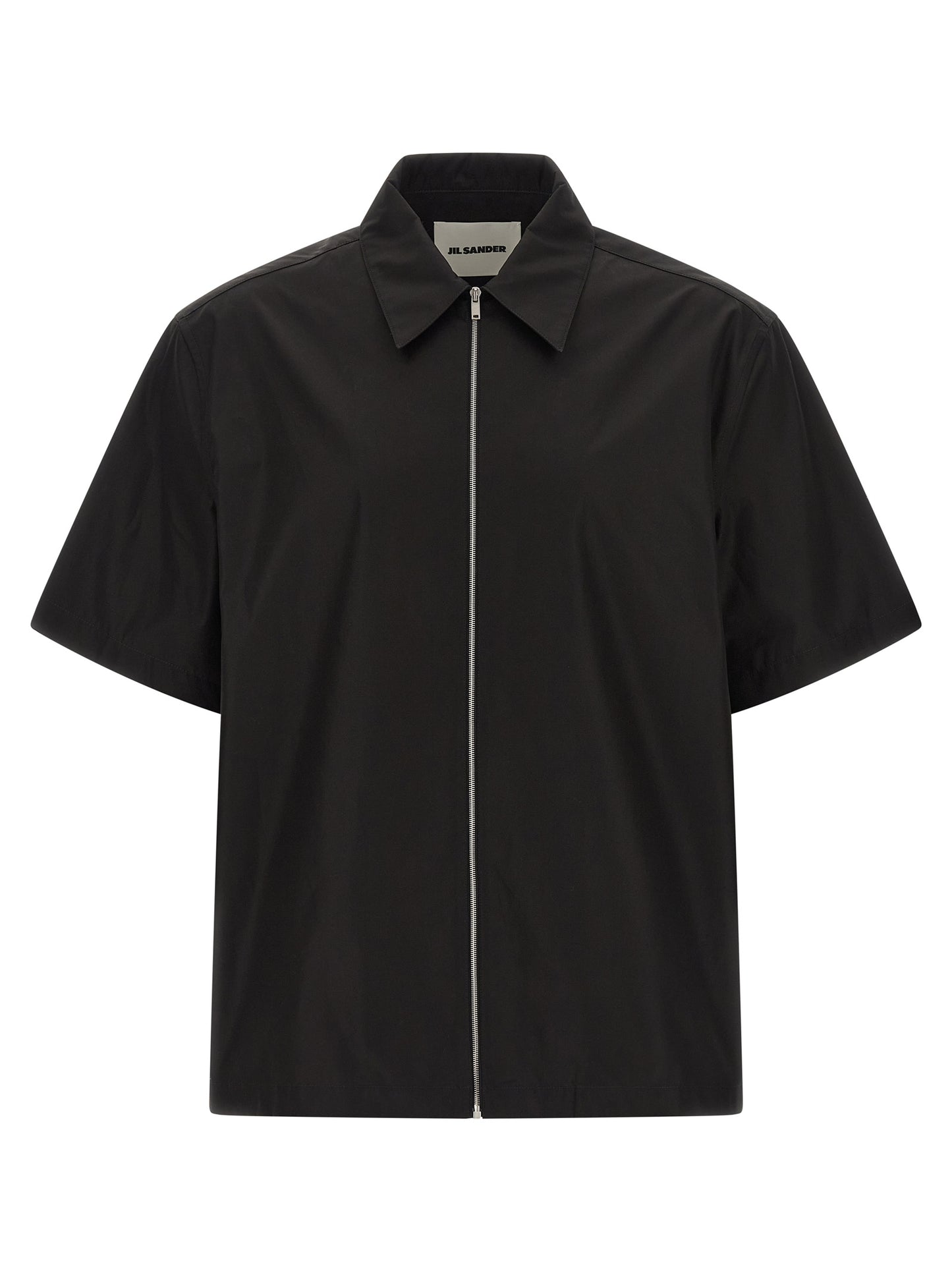 Jil Sander Black Cotton Blouse