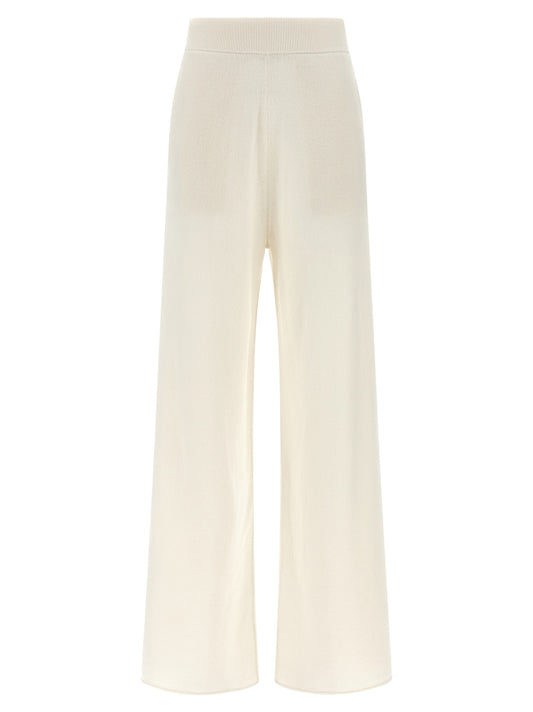 Max Mara White Cashmere Casual Pants