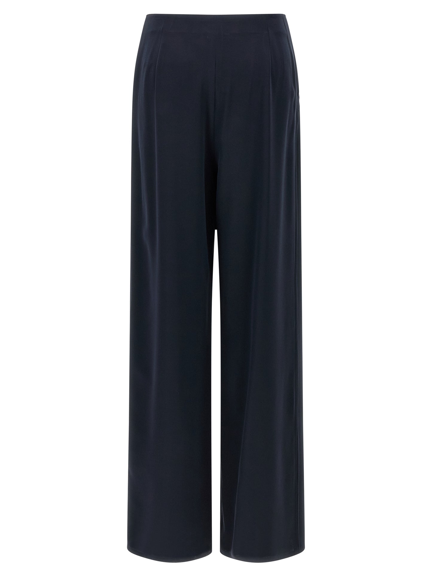 Max Mara Blue Silk Casual Pants