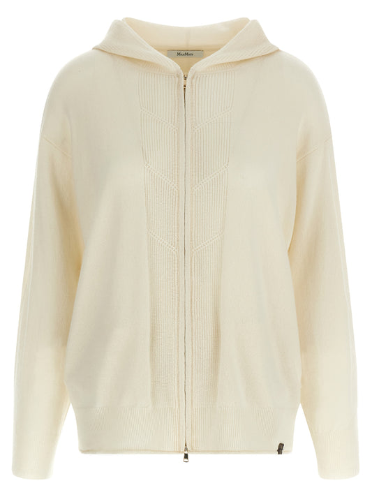 Max Mara White Cashmere Cardigan