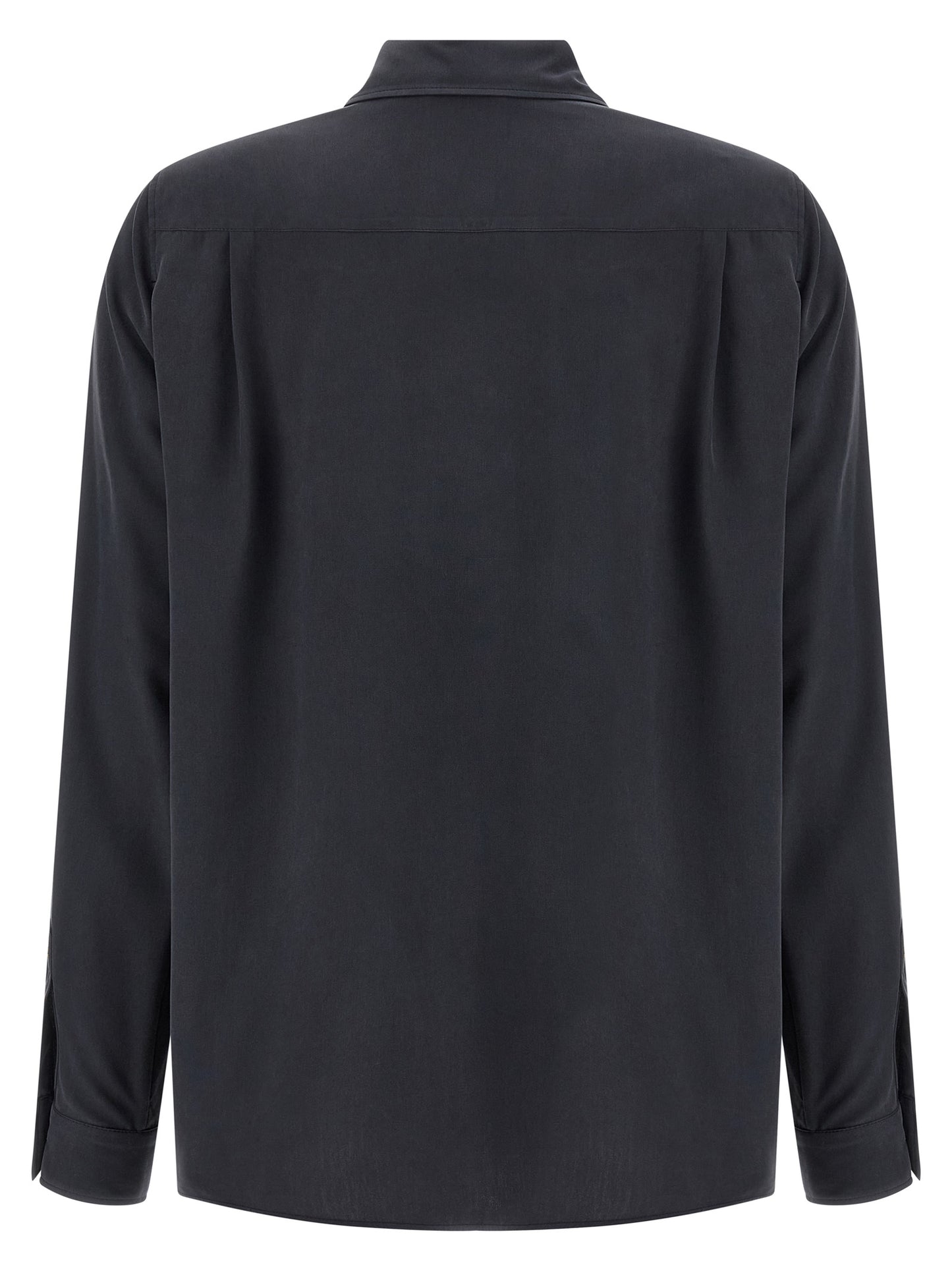 Max Mara Gray Silk Blouse