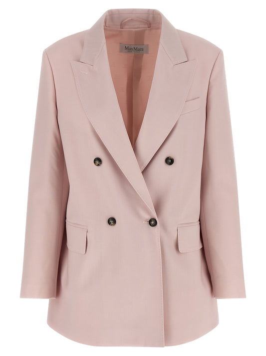 Max Mara Multicolor Virgin Wool Blazer