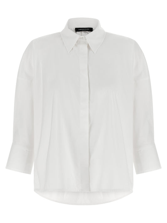 Fabiana Filippi White Cotton Blouse