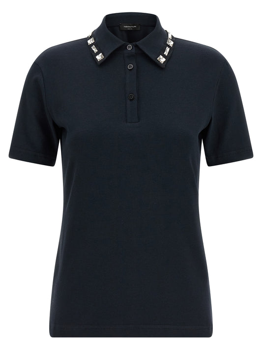 Fabiana Filippi Blue Cotton Polo Shirt