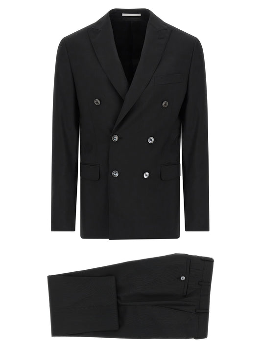 Pal Zileri Black Wool Two-Piece Suit