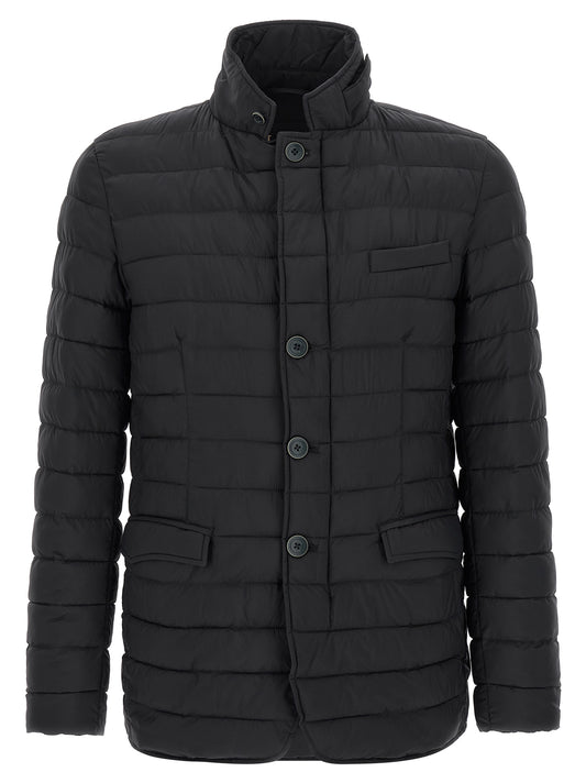 Herno Blue Polyamide Full-Length Jacket