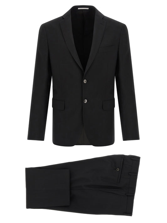 Pal Zileri Black Wool Two-Piece Suit