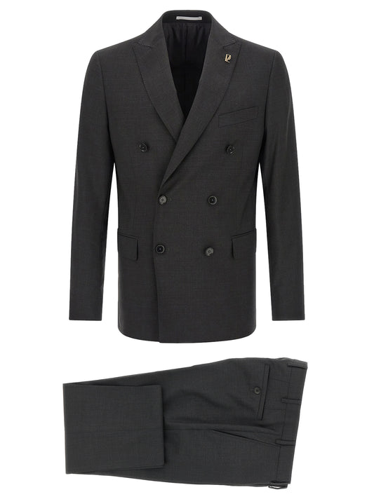Pal Zileri Gray Viscose Two-Piece Suit